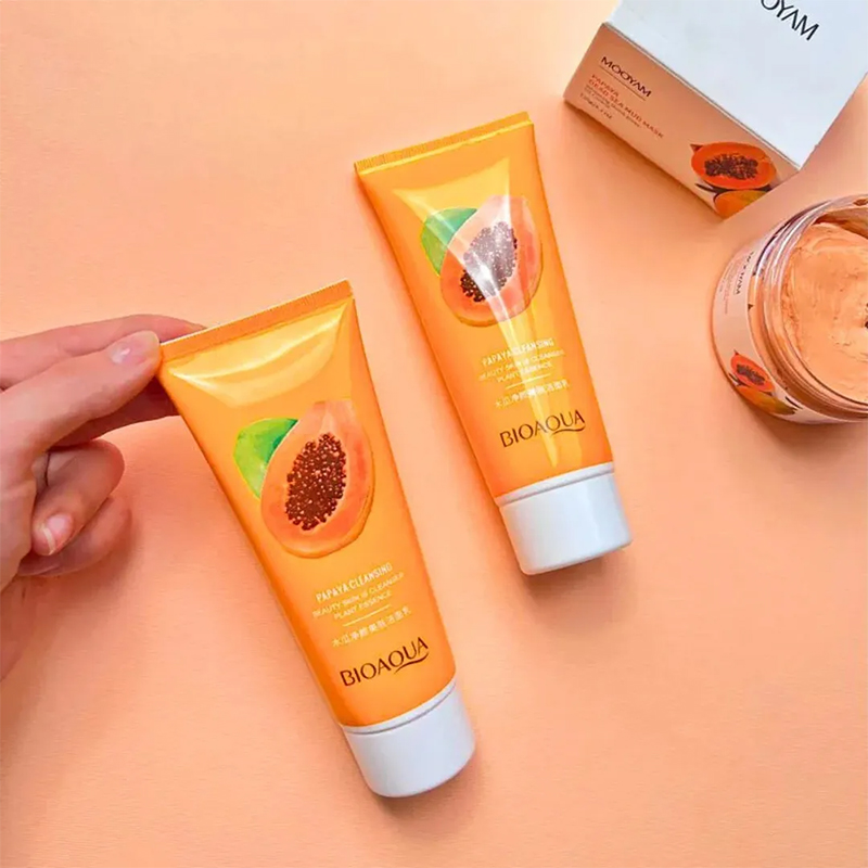 Picture of Bioaqua Papaya Purifying Moisturizing Cleanser - 100Gm