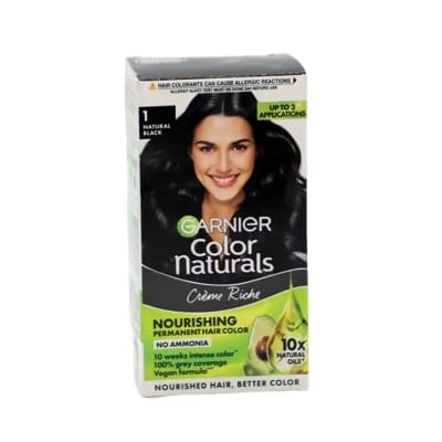 Picture of Garnier Color Naturals Hair Color 1 Natural Black (Indian) 35Ml + 30G