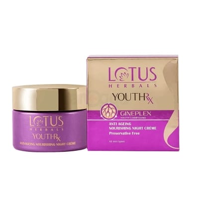 Picture of Lotus Youthrx Gineplex Anti Ageing Nourishing Night Cream - 50Gm
