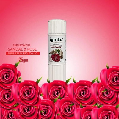 Picture of Indian product SANDAL AND ROSE talcum powder - 125 gm