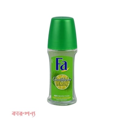 Picture of FA Caribbean LEMON body deodorant Roll on for male / female - 50 ml