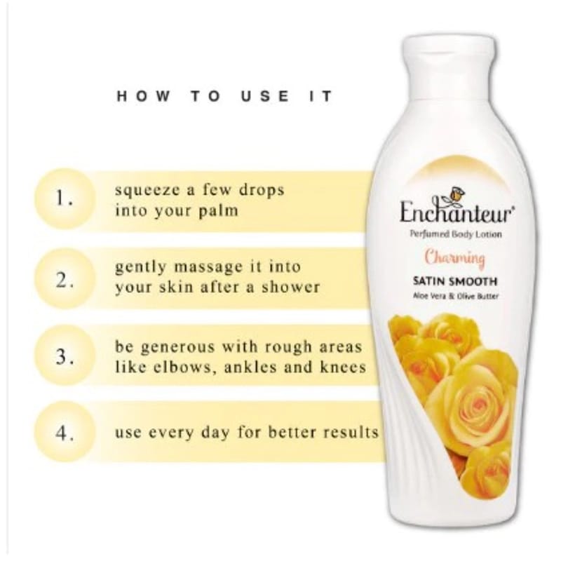 Picture of International Malaysia product Enchanteur Charming BODY LOTION used for male/female - 250 ml