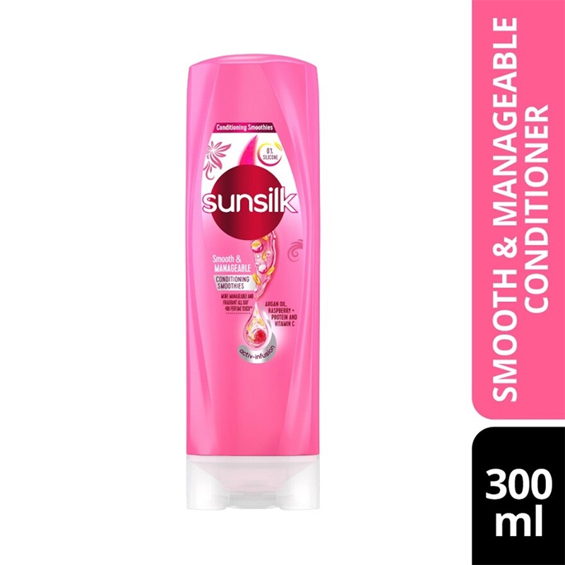 Picture of International Thailand product hair care product Sunsilk shampoo smooth and manageable used for male / female - 300 ml