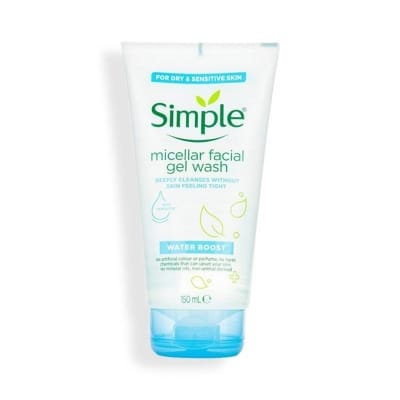 Picture of International UK product Simple micellar facial gel wash used for male/ female - 150 ml e