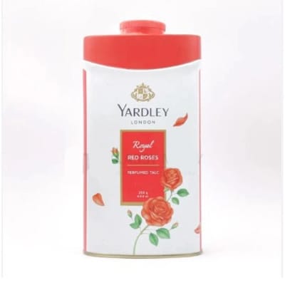 Picture of International England product Yardley YOYAL RED ROSES talcum powder used for male/ female/ baby - 250 GM