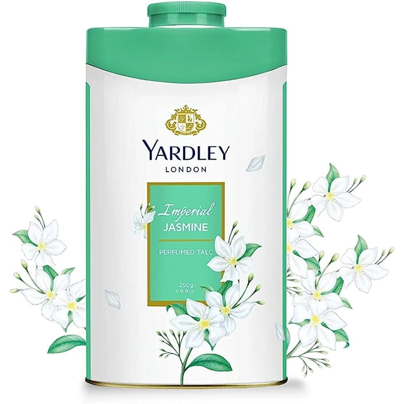 Picture of International England product Yardley IMPERIAL JASMINE talcum powder used for male/ female/ baby - 250 GM