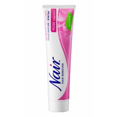 Picture of International UK product unwanted Hair removal cream Nair rose fragrance used for male/ female - 110 ml