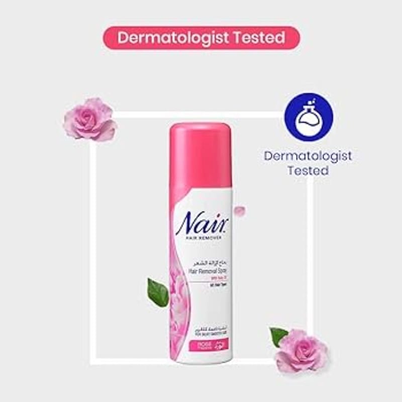 Picture of International UK product unwanted Hair removal spray Nair rose fragrance used for male/ female - 200 ml