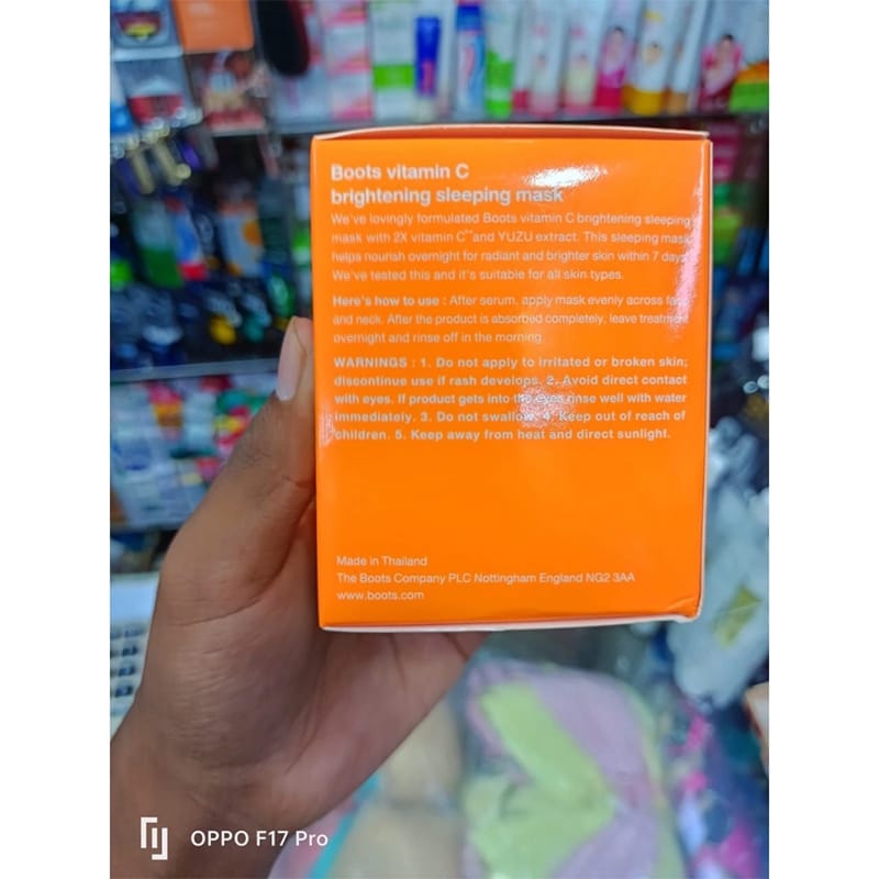 Picture of International Thailand products Boots Vitamin C Brightening Sleeping Mask 50ml