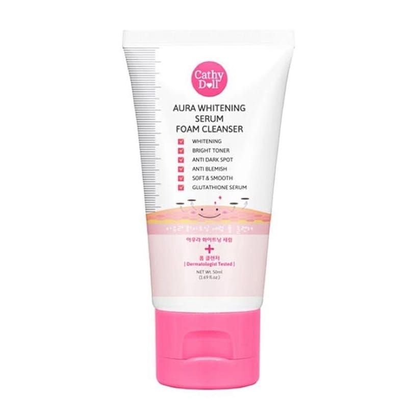 Picture of International Thailand product Skin care Cathy Doll Aura Whitening Serum Foam cleanser - 100 ml