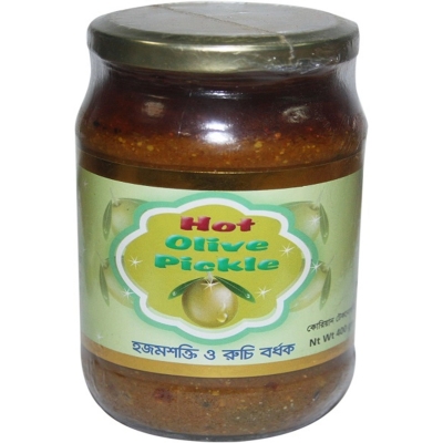 Picture of Olive Pickle 400 gm Modern Herbal Jolpai Acher
