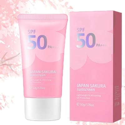 Picture of Laiku Japan Sakura Sunscreen SPF 50PS+++ Waterproof Sunblock -50 Gm Used For Male/Female
