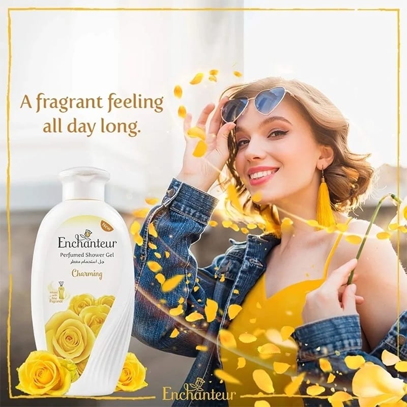 Picture of International Malaysian Product Enchanteur perfumed Shower Gel With Roses,muguet & Citrus Used For Male /female - 550 Ml