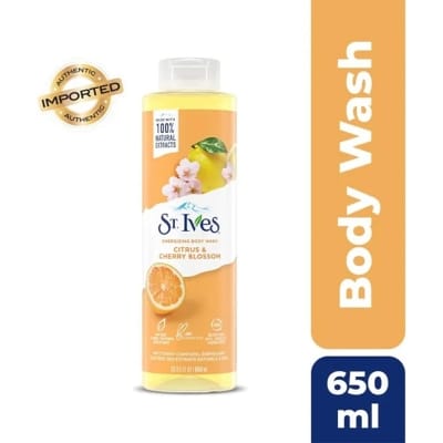 Picture of International American Product St.Lves Energizing Citrus & Cherry Blossom Body Wash Used For Male / Female -650 Ml