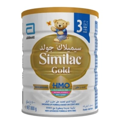 Picture of International UAE product Similac gold 3 Growing up formula Baby (1-3 years) 800 Gm