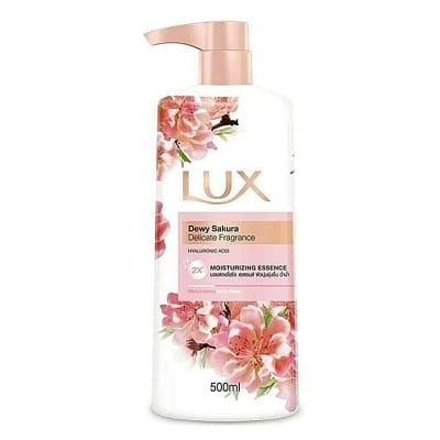 Picture of International Thailand product Lux Dewey Sakura Delicate Fragrance Moisturizing Essence Body Wash Used For Male/female 500 Ml