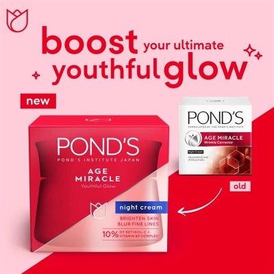 Picture of International Thailand Product Ponds Age Miracle Youth Glow Night Cream Used For Male/Female 45 Gm