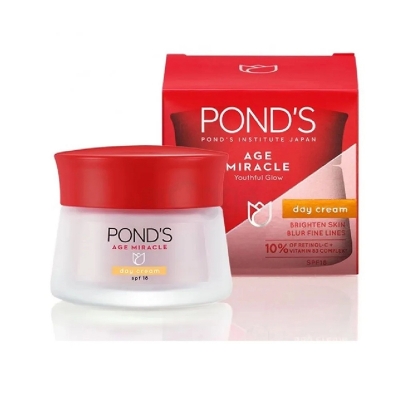 Picture of International Thailand product Ponds Age miracle Youth Glow Day cream Used for male/female 45 Gm