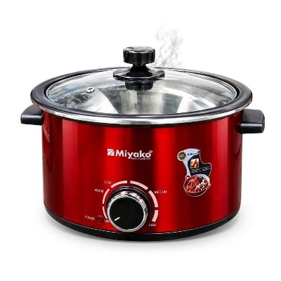Picture of Miyako Double Pot 5Ltr  Multi-Cooker With Glass Lid-(MC-500-DC)