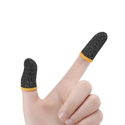 Picture of Pubg Finger Sleeves (Muja) - Black Colour / Gaming Finger Thumb Sleeve Gloves 2Pcs. - Finger Sleeve