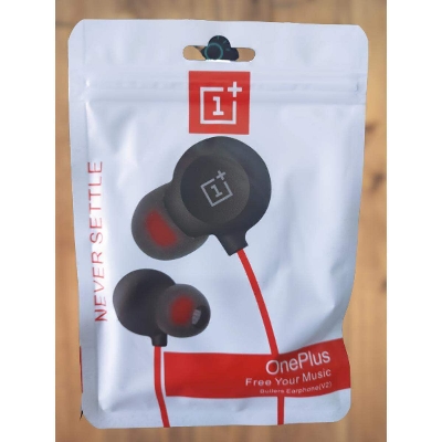 Picture of In Ear Mobile Never Settle Oneplus Wired Earphone - Black