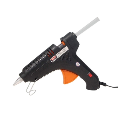 Picture of 20W Hot Melt Glue Gun Hot Melt Glue Machine Multifunctional Industrial Household DIY Glue Gun with Switch Button Blue HJ005 - Black