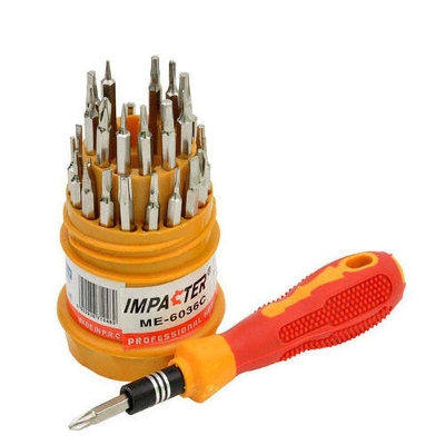 Picture of 31 In 1 Screw Driver Set - Yellow