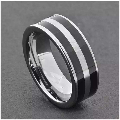 Picture of Stainless Steel Finger Ring (Null) for Men - Black