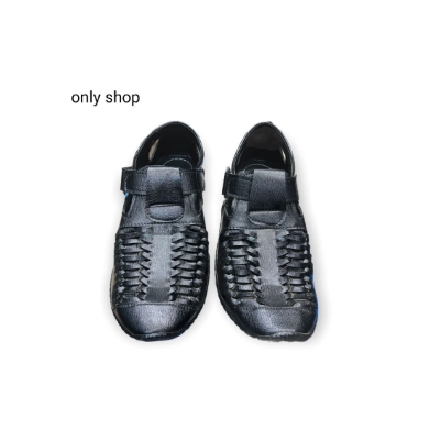 Picture of Leather formal loafers for men - Black