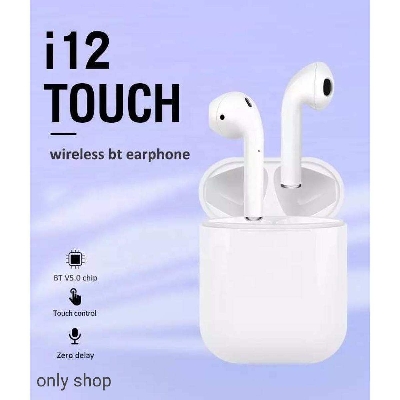 Picture of I12 Tws Hot Earphone Hands Free Touch Control I12 Earbuds Bluetooths Tws For - Earbuds - Bluetooth Headphone - White