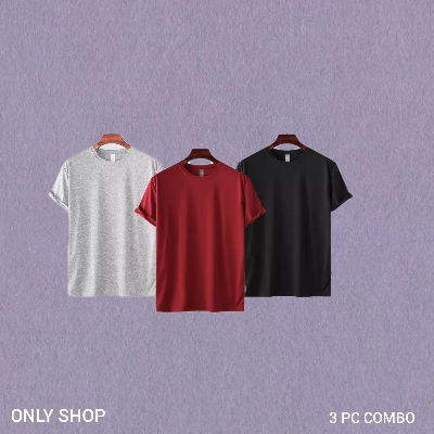 Picture of Men's Premium Blank T-shirt -Combo 3 Ps - Red