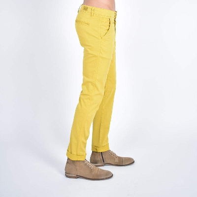 Picture of Men's Narrow Formal Gabardine Pants - Yellow