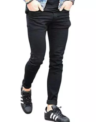 Picture of Stylish Jeans Denim Pants For Men - Black