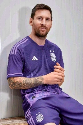 Picture of Argentina Home Short  Sleeve Jersey 2022 - Blue