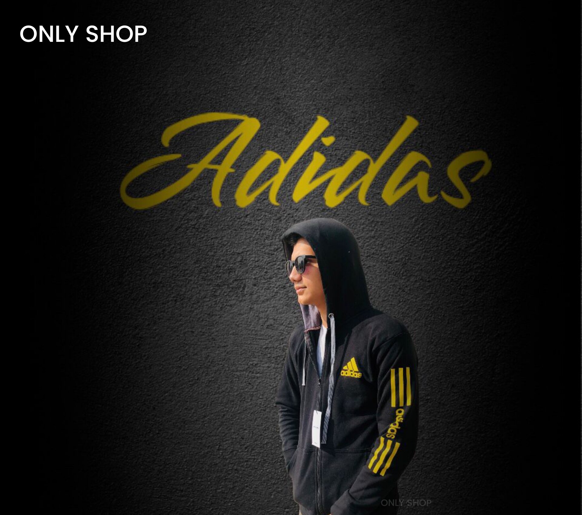 Picture of winter Hoodie For Men - Black