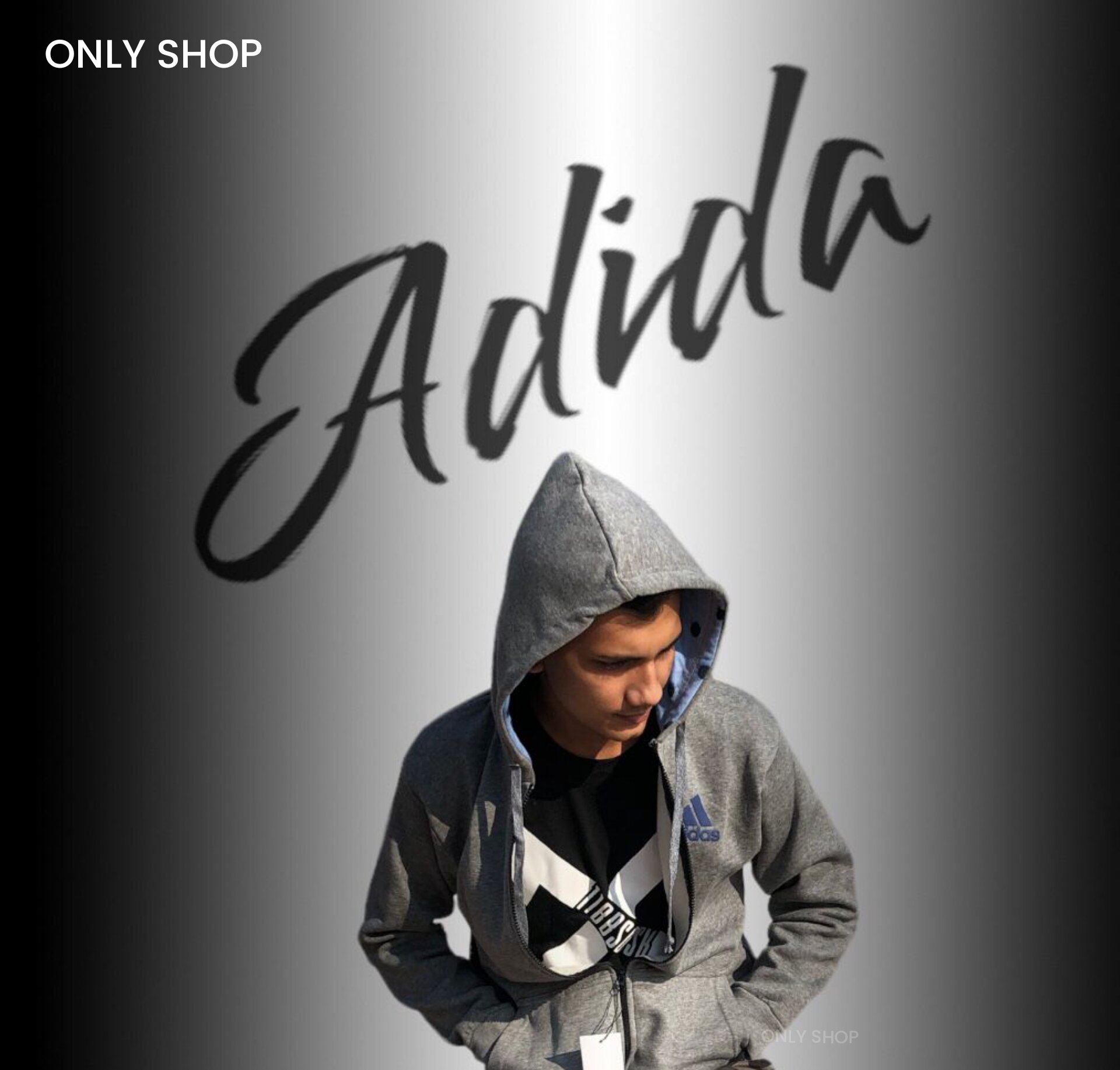Picture of winter Hoodie For Men - Gray