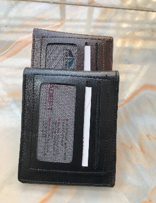 Picture of Short stylish Leather Wallet Money bag For man