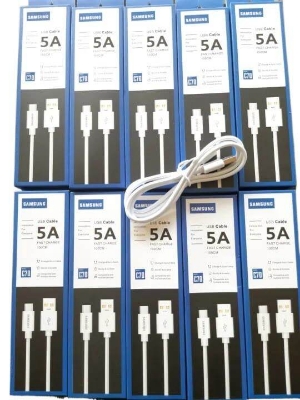 Picture of 5A Super Fast Charge 100cm Samsung C70 Micro USB Charge and Sync Cable - White