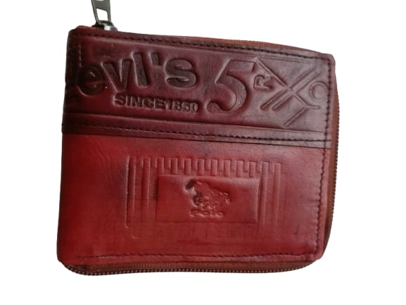 Picture of New Vintage Men Wallets Coin Pocket Multi - function driving license Small Wallet Men Purse Card Holder Money Bag - Brown
