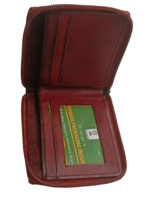 Picture of New Vintage Men Wallets Coin Pocket Multi - function driving license Small Wallet Men Purse Card Holder Money Bag - Brown