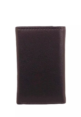 Picture of Black Trifold Wallet Featuring Key Holder made with Genuine Leather