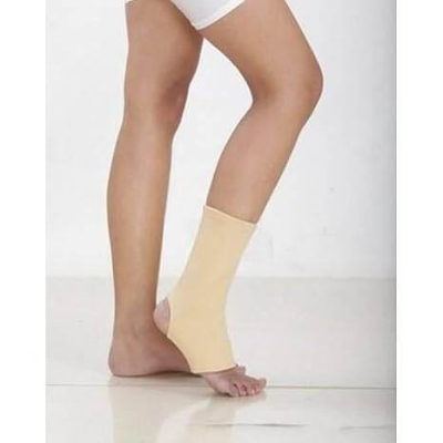 Picture of COMMITTED1 Ankle Wrap Universal Size | 1 Unit | Sports Injuries| Leg Support, Pain Relief | Leg Supporter–Fit Right Left Legs,One Size-SEAMO46 - White