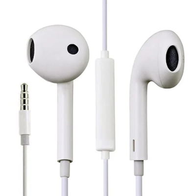 Picture of 3.5mm Super bass In-ear earpiece earphones for all brands Compatible with Vivo Samsung Huawei Xiaomi OPPO Symphony Walton High-Quality In-ear Earphone for Vivo - White