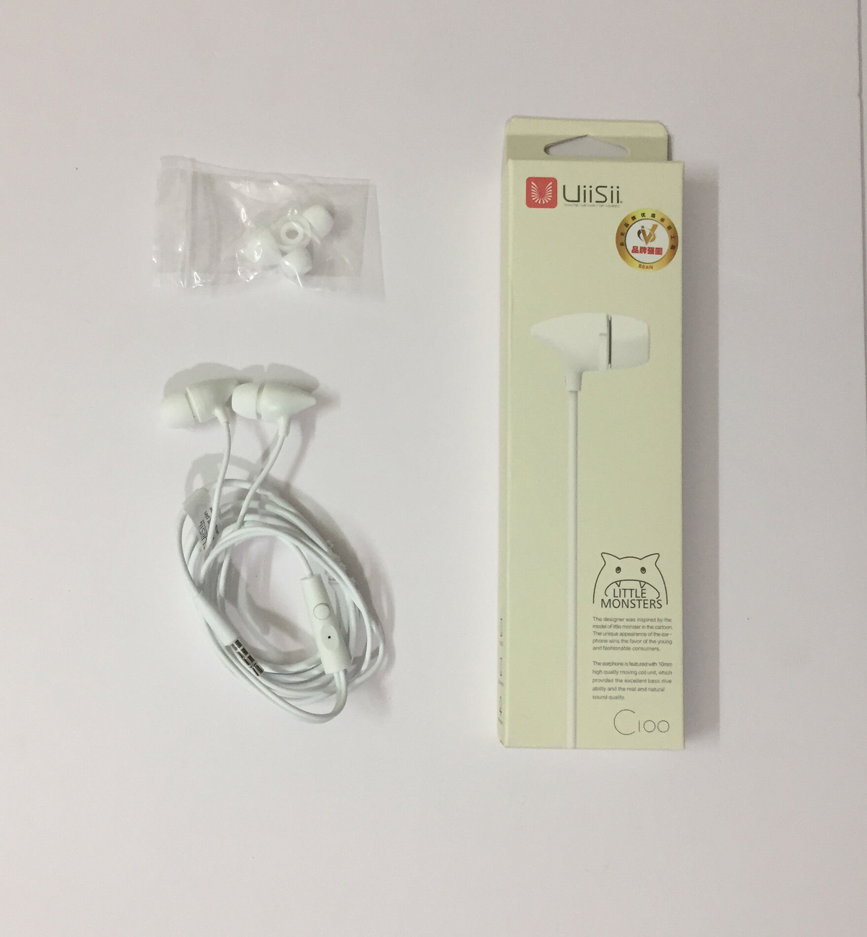 Picture of UIISII C100 In-ear Wired Heavy Bass Earphones with MIC - Ear Phone - Headphone - Headphone - Headphone - Ear Phone - Earphone - Headphone