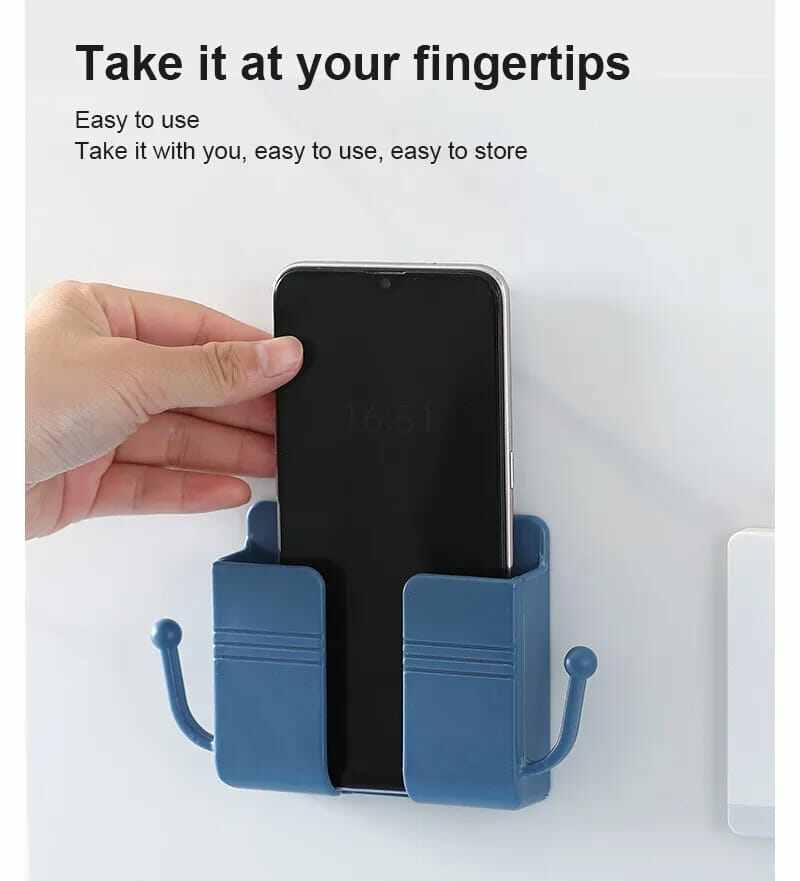 Picture of Multi-function Wall Mounted Organizer Holder, Storage Box, Remote Control, Mobile Phone Plug, Home 1 pcs