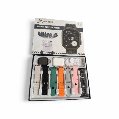 Picture of smart watch max5000 ultra  3.10in1 whith  buds - Multicolor