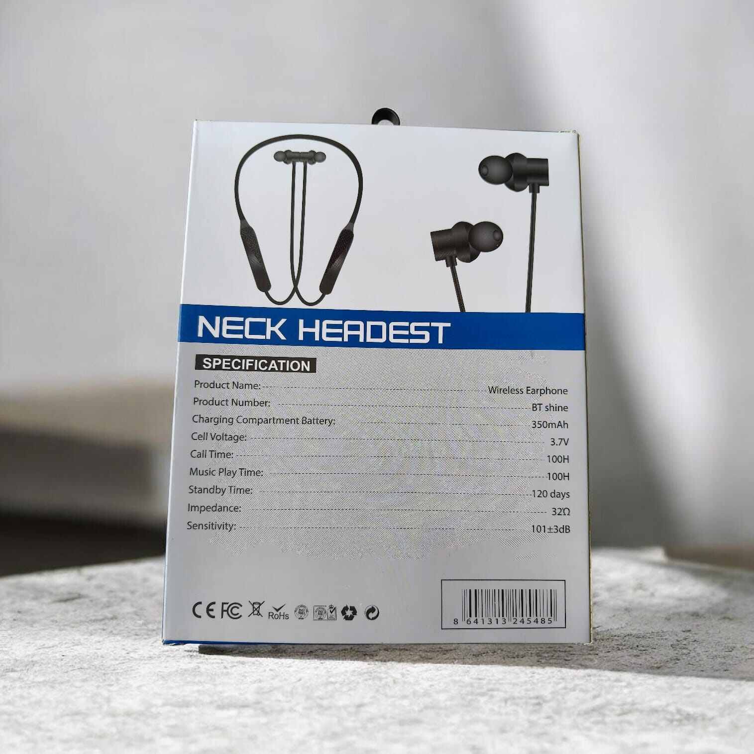 Picture of NECK HEADEST 120H WIRELESS EARPHONE - Black