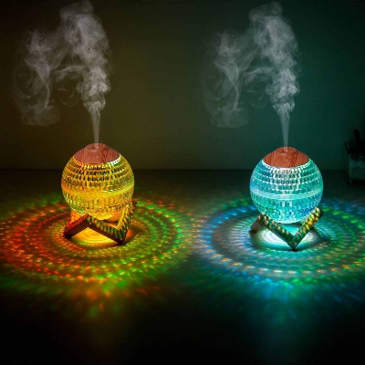 Picture of Car Air-freshener Electric Air Mist Humidifier Essential Oil Diffuser Home Fragrance USB Cool Mist Humidifier Air Freshener - Multicolor
