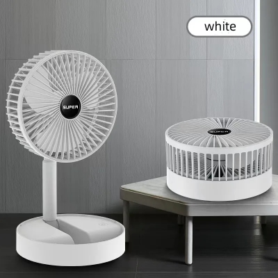 Picture of Folding Storage Net Red Telescopic Rechargeable Mini Stand Fan