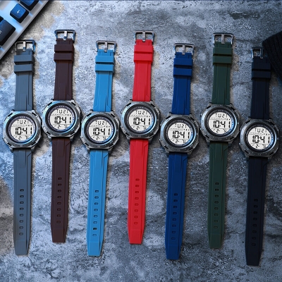 Picture of 2026 New Model Rubber Strap 50mm Digital Chronograph Alarm Sports Watch for Men